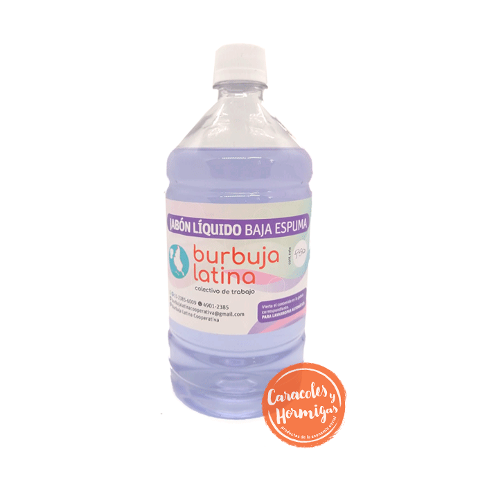 Jabon Liquido Baja Espuma para lavarropas "Burbuja Latina" 950ml