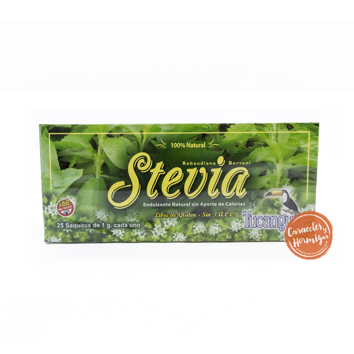 Stevia en saquitos &quot;Tucangua&quot; 25 saquitos de 1g
