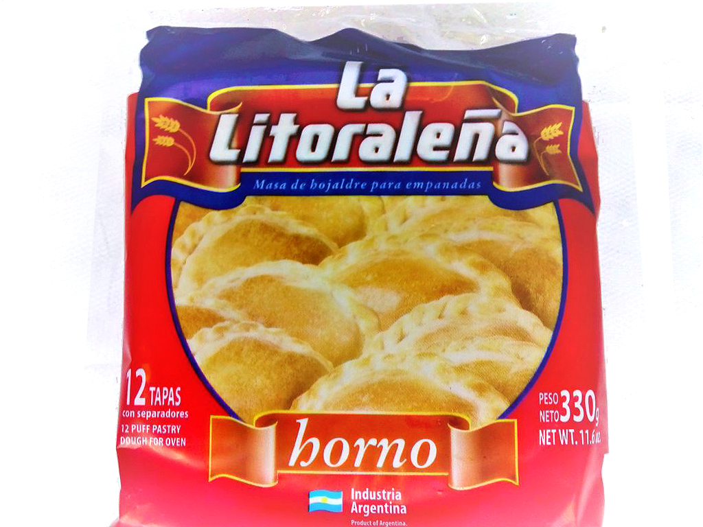 Tapas para Empanadas Horno 330g por 12U &quot;La Litoraleña&quot;