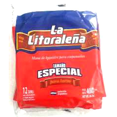 Tapas para empanadas TAMAÑO ESPECIAL Horno12u 400 grs "La Litoraleña"