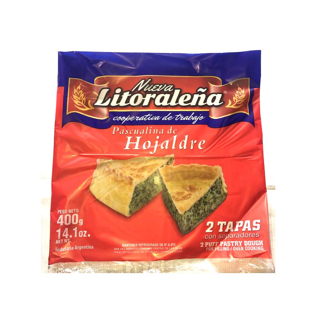Pascualina Hojaldre &quot;La Litoraleña&quot; 2U 400 grs