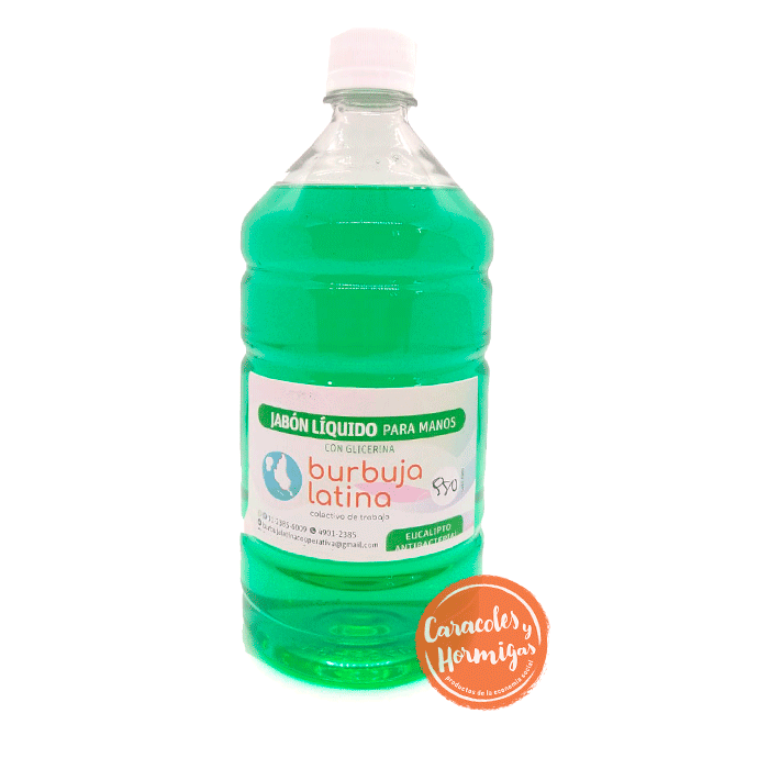 Jabon Liquido para manos Antibacterial Eucalipto &quot;Burbuja Latina&quot; 950mL