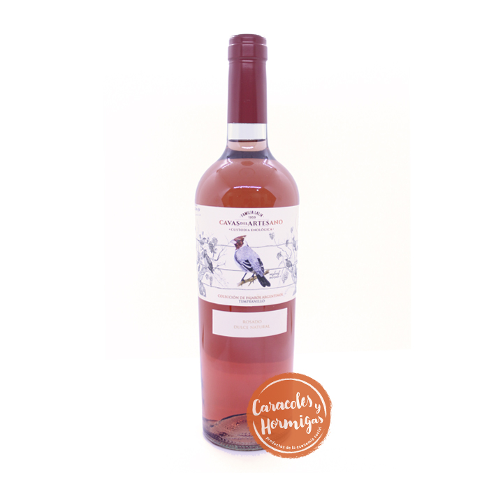 Vino Tempranillo Rose "Cavas del Artesano" 750mL
