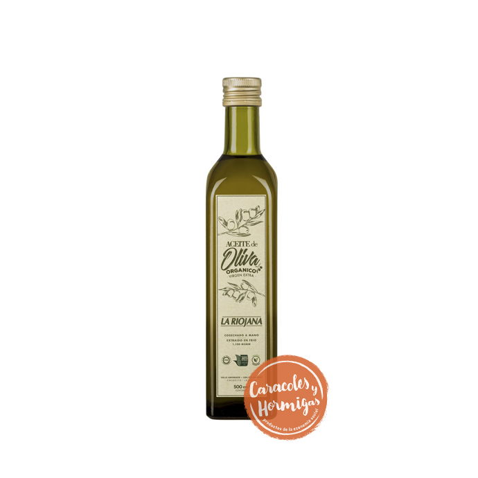 Aceite de OLIVA ORGANICO "La Riojana" Extra Virgen 500cc