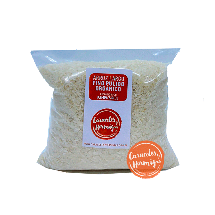 Arroz Largo Fino Pulido Organico 