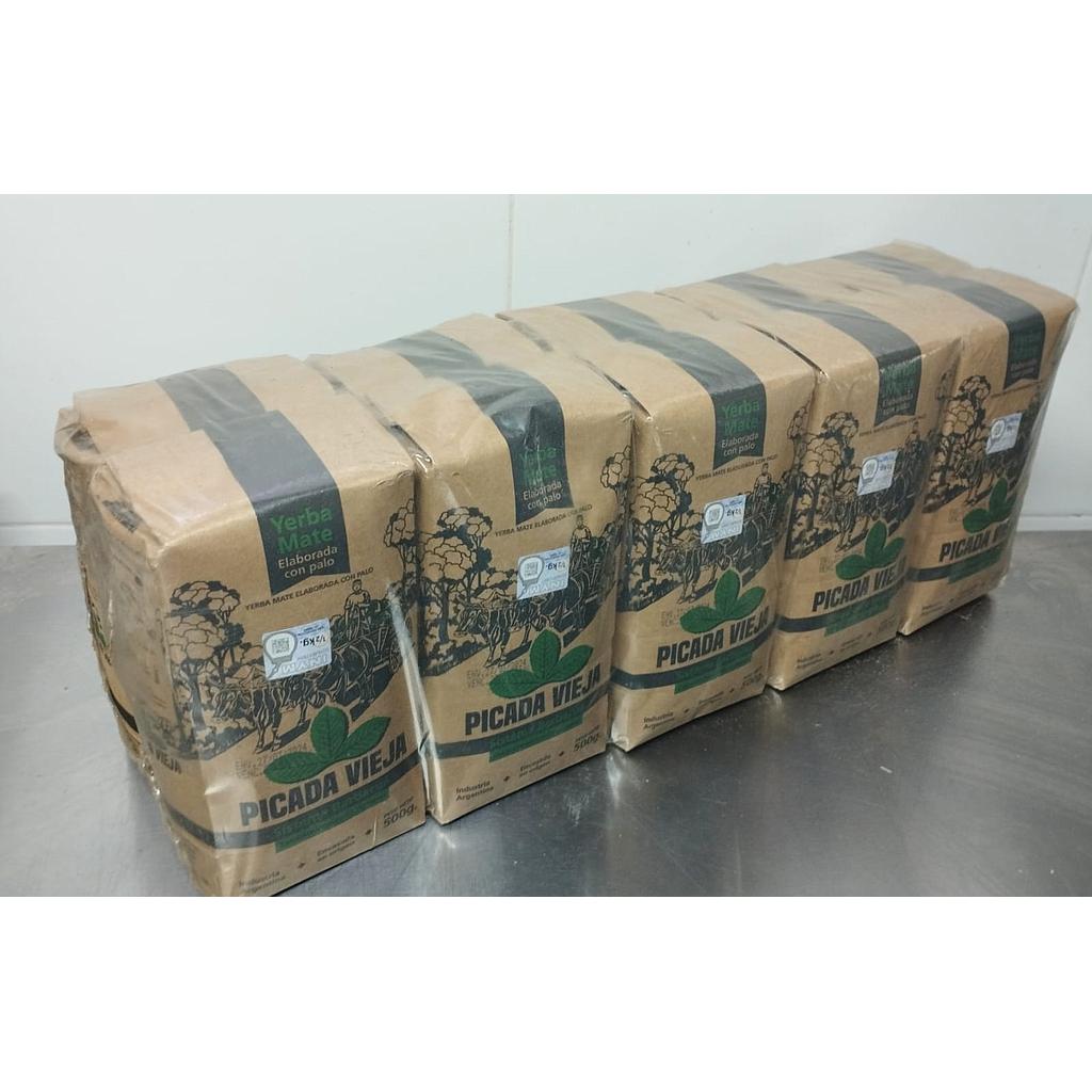 PACK Yerba Mate &quot;Picada Vieja&quot; 10u de 500gr