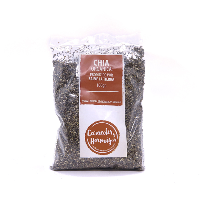 Semillas de CHIA organica fraccionada 100g "Salve la Tierra"