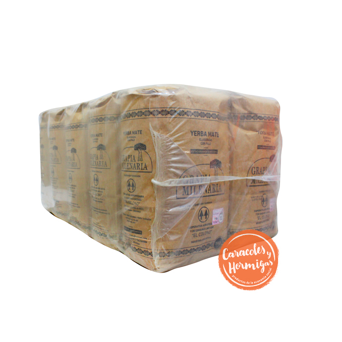 PACK 10U  Yerba Mate &quot;Grapia Milenaria&quot; de 1K