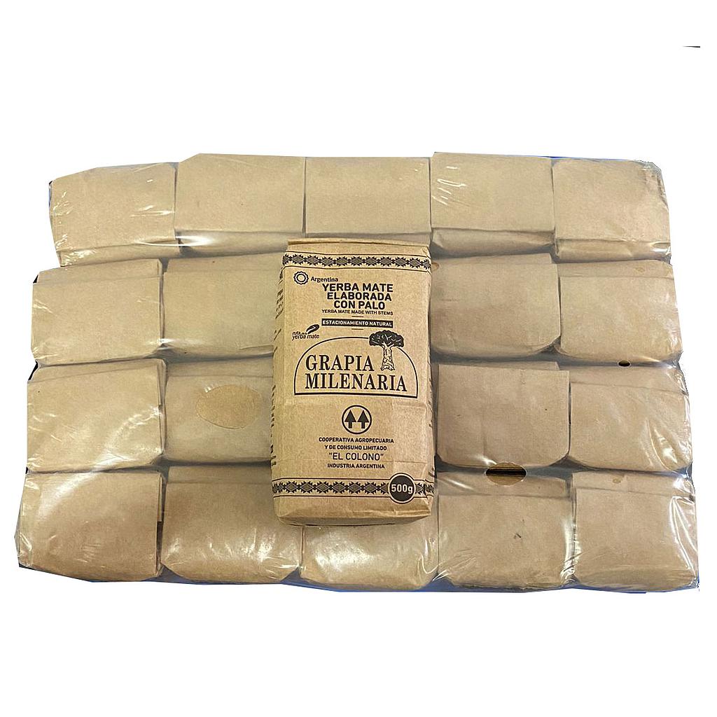 PACK 20U Yerba Mate &quot;Grapia Milenaria&quot; de 500gr