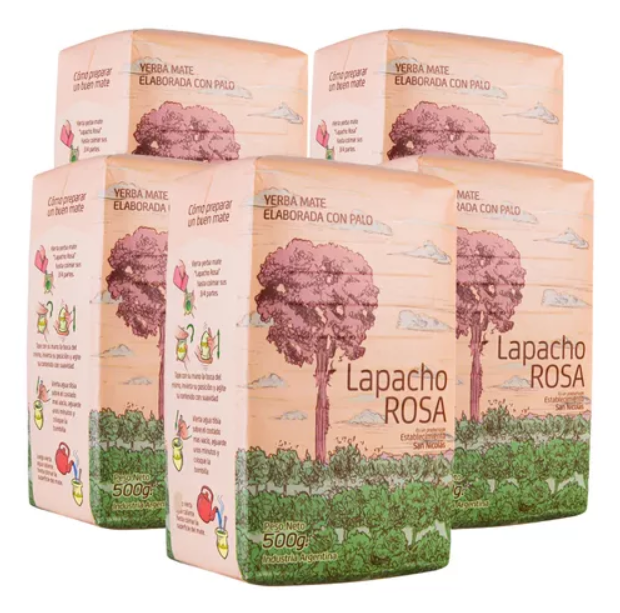 PACK 20U Yerba Mate &quot;Lapacho Rosa&quot; de 500g