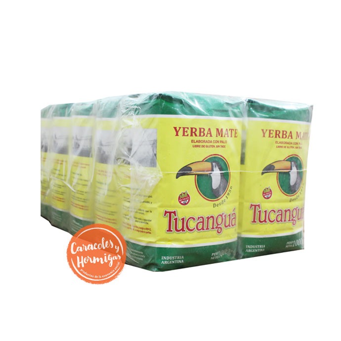 PACK 12U Yerba Mate "Tucangua" Suave de 500g