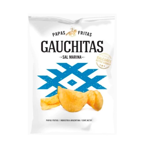 Papas Fritas con Sal Marina "Gauchitas" 80 grs