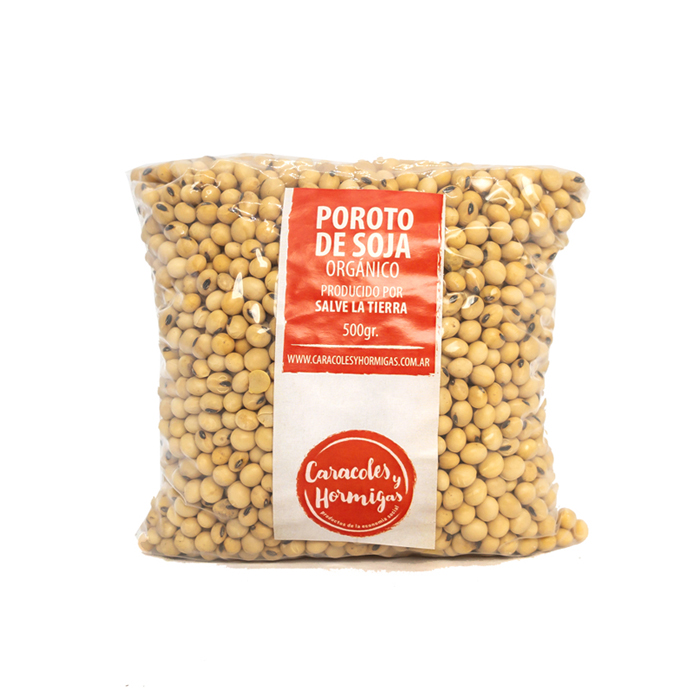 Poroto de SOJA organico organico fraccionado 500g "Salve la tierra"
