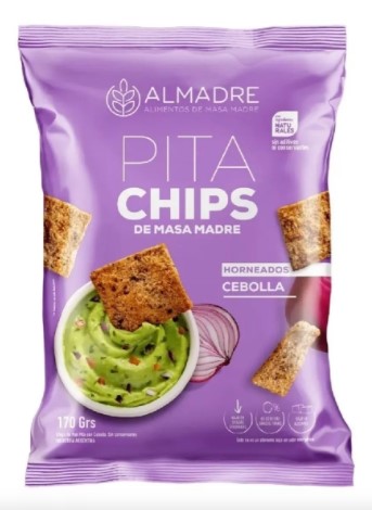 Snack Pita Chips - sabor Cebolla &quot;Almamadre&quot; 170 grs
