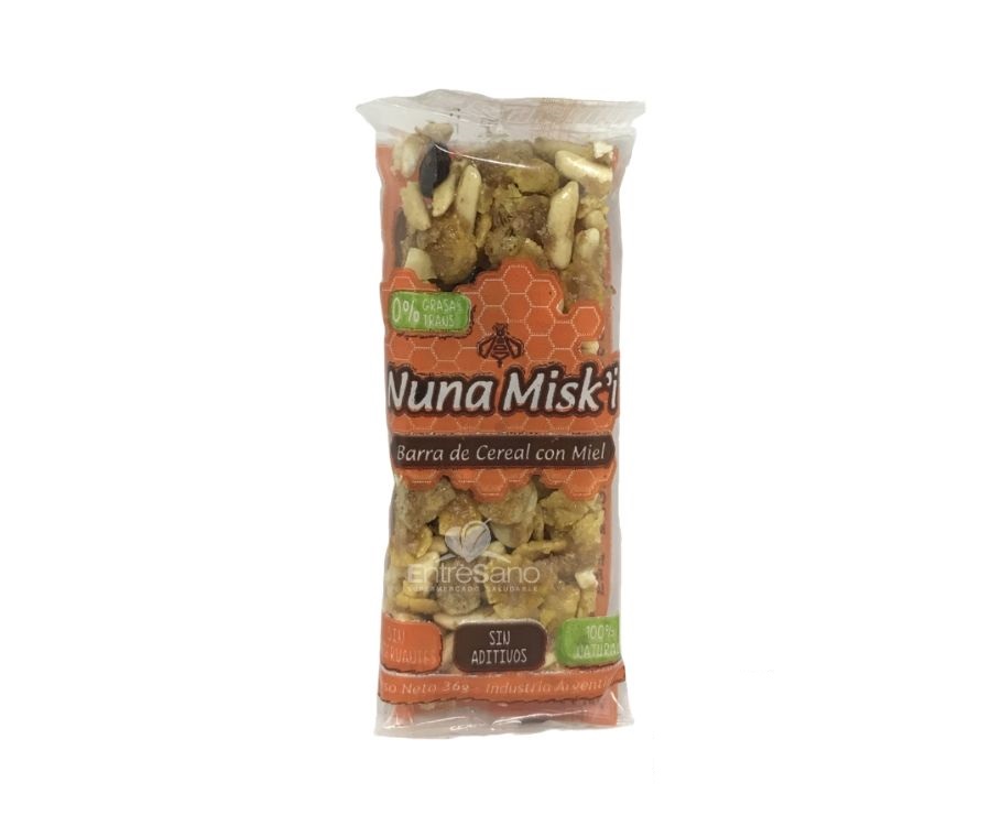 Barra de Cereal con miel "Nuna Miski" 30g