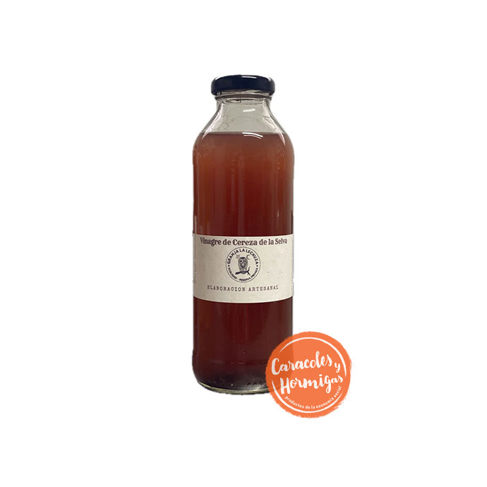 Vinagre artesanal agroeclogico de CEREZA DE LA SELVA "Granja La Lechuza" 500ml