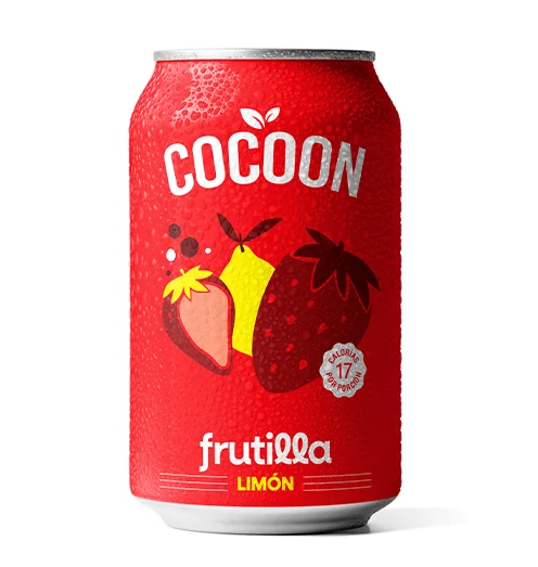 Gaseosa Pre-Probiotica Frutilla y Limon "Cocoon" 354cc