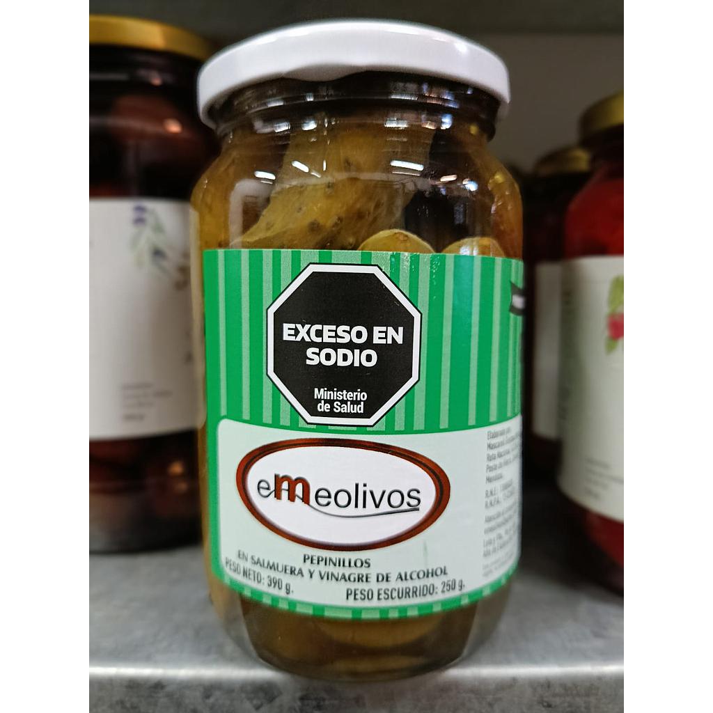 Pepinillos en salmuera y vinagre "Eme Olivos" 250g