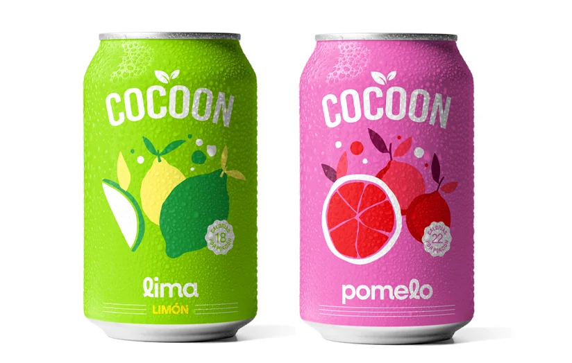 PROMO 2 Gaseosas Pre-Probiotica Pomelo y Lima Limon "Cocoon" 354cc