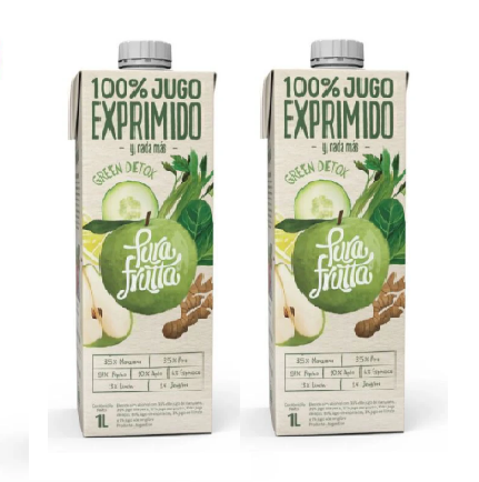 PROMO 2 Jugos Green Detox "Pura Frutta" 1 L